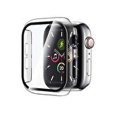 Forzacase Apple Watch 40mm Uyumlu Önü Kapalı Ekran Korumalı Sert Rubber Kılıf - FC015