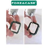 Forzacase Apple Watch 40mm Uyumlu Önü Kapalı Ekran Korumalı Sert Rubber Kılıf - FC015