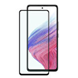 Forzacase Samsung Galaxy A53 5G ile uyumlu Çerçeveli Tam Kaplayan Temperli Ekran Koruyucu - FC003