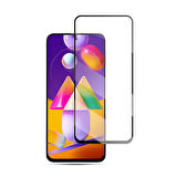 Forzacase Samsung Galaxy M31s ile uyumlu Çerçeveli Tam Kaplayan Temperli Ekran Koruyucu - FC003