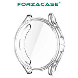 Forzacase Samsung Galaxy Watch5 44mm Önü Kapalı Ekran Korumalı Silikon Kılıf - FC010