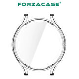 Forzacase Samsung Galaxy Watch4 44mm Önü Kapalı Ekran Korumalı Silikon Kılıf - FC010