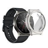 Forzacase Huawei Watch GT 2 Pro 46mm ile uyumlu Önü Kapalı Ekran Korumalı Silikon Kılıf - FC010