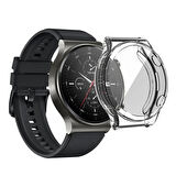 Forzacase Huawei Watch GT 2 Pro 46mm ile uyumlu Önü Kapalı Ekran Korumalı Silikon Kılıf - FC010