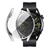 Forzacase Huawei Watch GT 3 46mm ile uyumlu Önü Kapalı Ekran Korumalı Silikon Kılıf - FC010