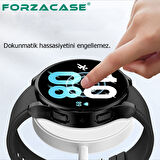 Forzacase Samsung Galaxy Watch 7 44mm ile uyumlu Önü Kapalı Ekran Korumalı Silikon Kılıf - FC010