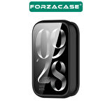 Forzacase Xiaomi Smart Band 9 Pro ile uyumlu Önü Kapalı Ekran Korumalı Silikon Kılıf - FC010