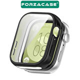 Forzacase Huawei Watch Fit 4 ile uyumlu Önü Kapalı Ekran Korumalı Silikon Kılıf - FC010