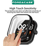 Forzacase Xiaomi Redmi Watch 5 ile uyumlu Önü Kapalı Ekran Korumalı Silikon Kılıf - FC010