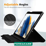 Forzacase Samsung Galaxy Tab A9 8.7 inch X110 ile uyumlu 360 Derece Döner Standlı Kılıf - FC012
