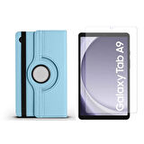 Forzacase Samsung Tab A9 8.7’’ uyumlu 360 Derece Döner Standlı Kılıf + Temperli Kırılmaz Cam FC012