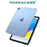 Forzacase iPad 10.Nesil 10.9 inch 2022 ile Uyumlu Silikon Kılıf Şeffaf - FC013