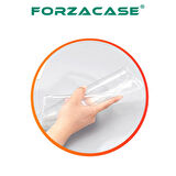 Forzacase iPad Pro 12.9 inch 2015 - 2017 modelleri ile Uyumlu Silikon Kılıf Şeffaf - FC013