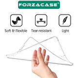 Forzacase Apple iPad 10.2 - 10.5 inch ile Uyumlu Silikon Kılıf Şeffaf - FC013