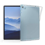 Forzacase Samsung Galaxy Tab S6 Lite 10.4 inch 2024 ile Uyumlu Silikon Kılıf Şeffaf - FC013