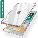 Forzacase iPad 9.7 inch 5.Nesil 2017 ile uyumlu Anti Shock Silikon Kılıf Şeffaf - FC014