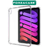Forzacase iPad mini 7. Nesil 2024 8.3 inch A2995 ile uyumlu Anti Shock Silikon Kılıf Şeffaf - FC014
