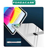 Forzacase iPad 10. Nesil 10.9 inch 2022 A2757 ile uyumlu Anti Shock Silikon Kılıf Şeffaf - FC014
