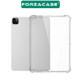 Forzacase Apple iPad Pro 2024 13 inch ile uyumlu Anti Shock Silikon Kılıf Şeffaf - FC014