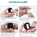 Forzacase Huawei Watch 3 için Çerçeveli Tam Kaplayan 3D Pet Ekran Koruyucu Film - FC016