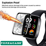 Forzacase Xiaomi Redmi Watch 5 Lite için Çerçeveli Tam Kaplayan 3D Pet Ekran Koruyucu Film - FC016