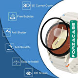 Forzacase Samsung Galaxy Watch FE ile uyumlu Çerçeveli Tam Kaplayan 3D Pet Ekran Koruyucu Film FC016