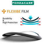 Forzacase Samsung Galaxy Watch 7 40mm için Çerçeveli Tam Kaplayan 3D Pet Ekran Koruyucu Film - FC016