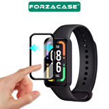 Forzacase Xiaomi Smart Band 9 Active için Çerçeveli Tam Kaplayan 3D Pet Ekran Koruyucu Film - FC016