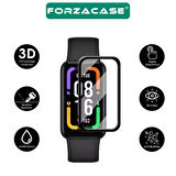 Forzacase Xiaomi Smart Band 9 Active için Çerçeveli Tam Kaplayan 3D Pet Ekran Koruyucu Film - FC016