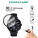 Forzacase Xiaomi Watch 2 Pro için Çerçeveli Tam Kaplayan 3D Pet Ekran Koruyucu Film - FC016