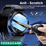 Forzacase Xiaomi Watch S3 için Çerçeveli Tam Kaplayan 3D Pet Ekran Koruyucu Film - FC016