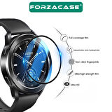 Forzacase Xiaomi Watch S3 için Çerçeveli Tam Kaplayan 3D Pet Ekran Koruyucu Film - FC016