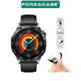 Forzacase Huawei Watch GT5 46mm için Çerçeveli Tam Kaplayan 3D Pet Ekran Koruyucu Film - FC016