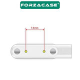 Forzacase 2 Pin 7.62 mm Konnektör Akıllı Saatler için Manyetik Şarj Kablosu - FC017