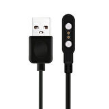 Forzacase 2 Pin 2.84 mm Konnektör Akıllı Saatler için Manyetik Şarj Kablosu - FC017