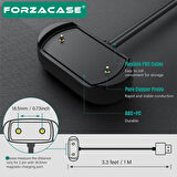 Forzacase Amazfit GTR 4 - 4 Pro / GTR 3 - 3 Pro ile uyumlu USB Manyetik Şarj Kablosu 1 metre - FC017