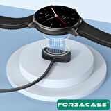 Forzacase Amazfit GTS 4 Mini - 2 mini / Bip 3 - 3 Pro ile uyumlu USB Manyetik Şarj Kablosu 1m FC017