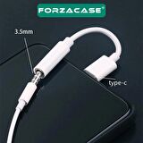Forzacase Type-C to 3.5 mm Kulaklık Çevirici Jack Adaptör - FC060