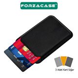 Forzacase iPhone Tüm Modeller ile uyumlu Magsafe Özellikli Manyetik Deri Cüzdan Kartlık - FC098