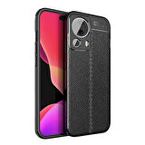 Forzacase Xiaomi 13 Lite ile uyumlu Deri Effect Serisi Silikon Kılıf