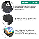 Forzacase Xiaomi 13 Lite ile uyumlu Deri Effect Serisi Silikon Kılıf