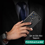 Forzacase Xiaomi 13 Lite ile uyumlu Deri Effect Serisi Silikon Kılıf