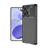 Forzacase Xiaomi Redmi Note 12 4G uyumlu Onix Serisi Carbon Fieber Silikon Kılıf