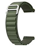 Forzacase Realme Watch 36 mm / Realme Watch S için Kancalı Kumaş Kordon Kayış - FC156