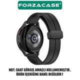 Forzacase Huawei Watch GT3 Pro 46mm için Manyetik Tokalı 22mm Silikon Kordon Kayış - FC144