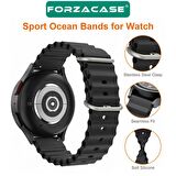 Forzacase Huawei Watch GT2 Pro 46mm için Ocean Oluklu Silikon Kordon Kayış - FC143