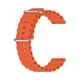 Forzacase Huawei Watch GT3 Pro 46mm için Ocean Oluklu Silikon Kordon Kayış - FC143