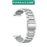 Forzacase Samsung Galaxy Watch3 45mm için Metal Kordon Kayış - FC141