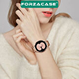 Forzacase Samsung Galaxy Watch3 45mm için Metal Kordon Kayış - FC141