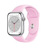 Forzacase Apple Watch 8 45mm ile uyumlu Silikon Kordon Kayış - FC005